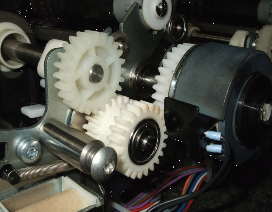 cleaning printing gears